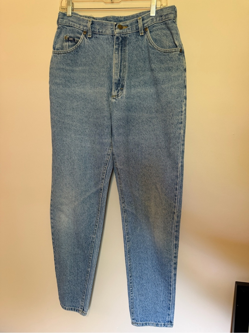 Vintage Lee High-Rise Relaxed Straight Light Blue Jeans